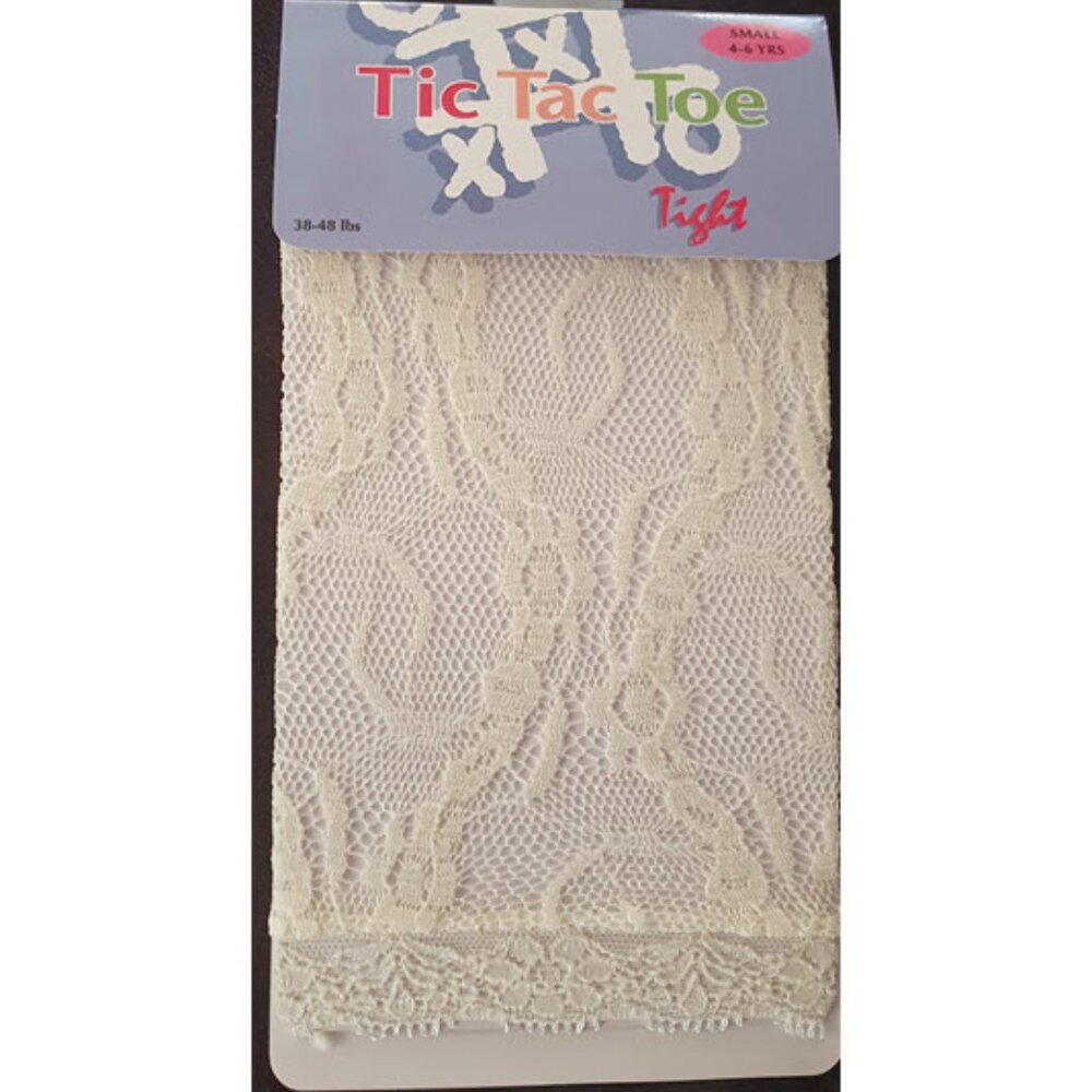 Tic Tac Toe Girls New Cream/Ivory Lace Leggings NWT